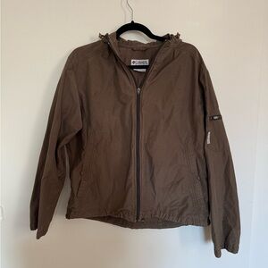 Women’s XL Brown Columbia Sportswear windbreaker jacket